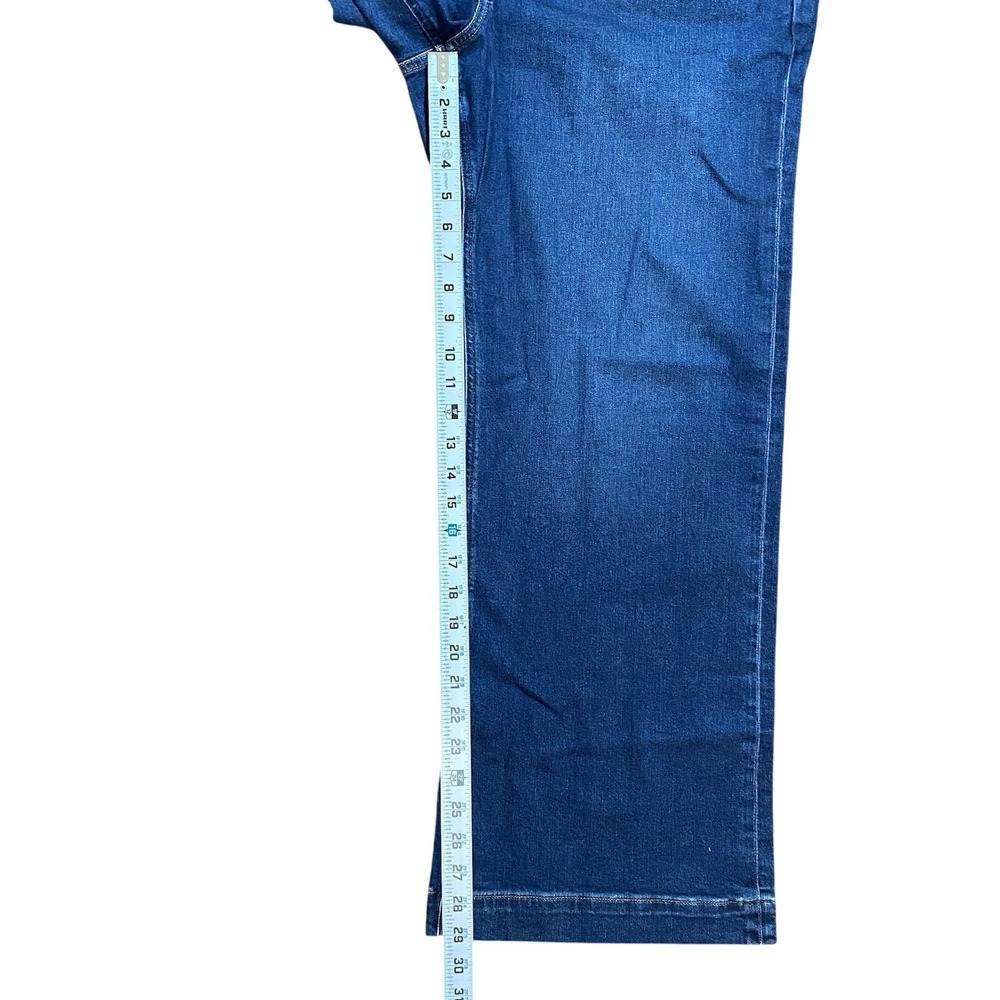 J Crew Factory NWT High Rise Trouser Jean Wide Leg Stretch Size 34 - Picture 7 of 7